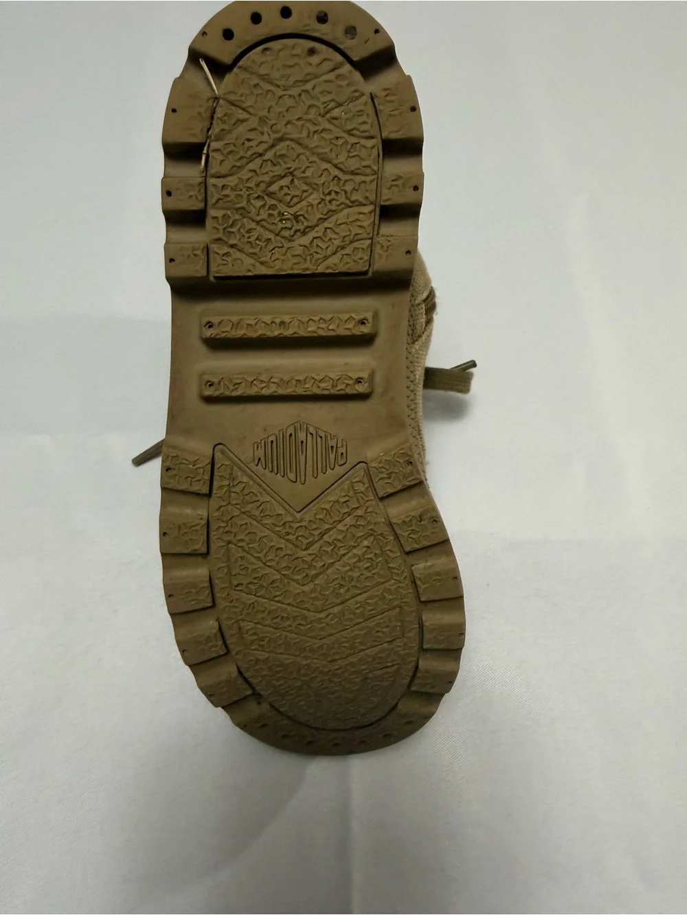 Palladium Kids Khaki Canvas Fold-Top Lace-Up Boots